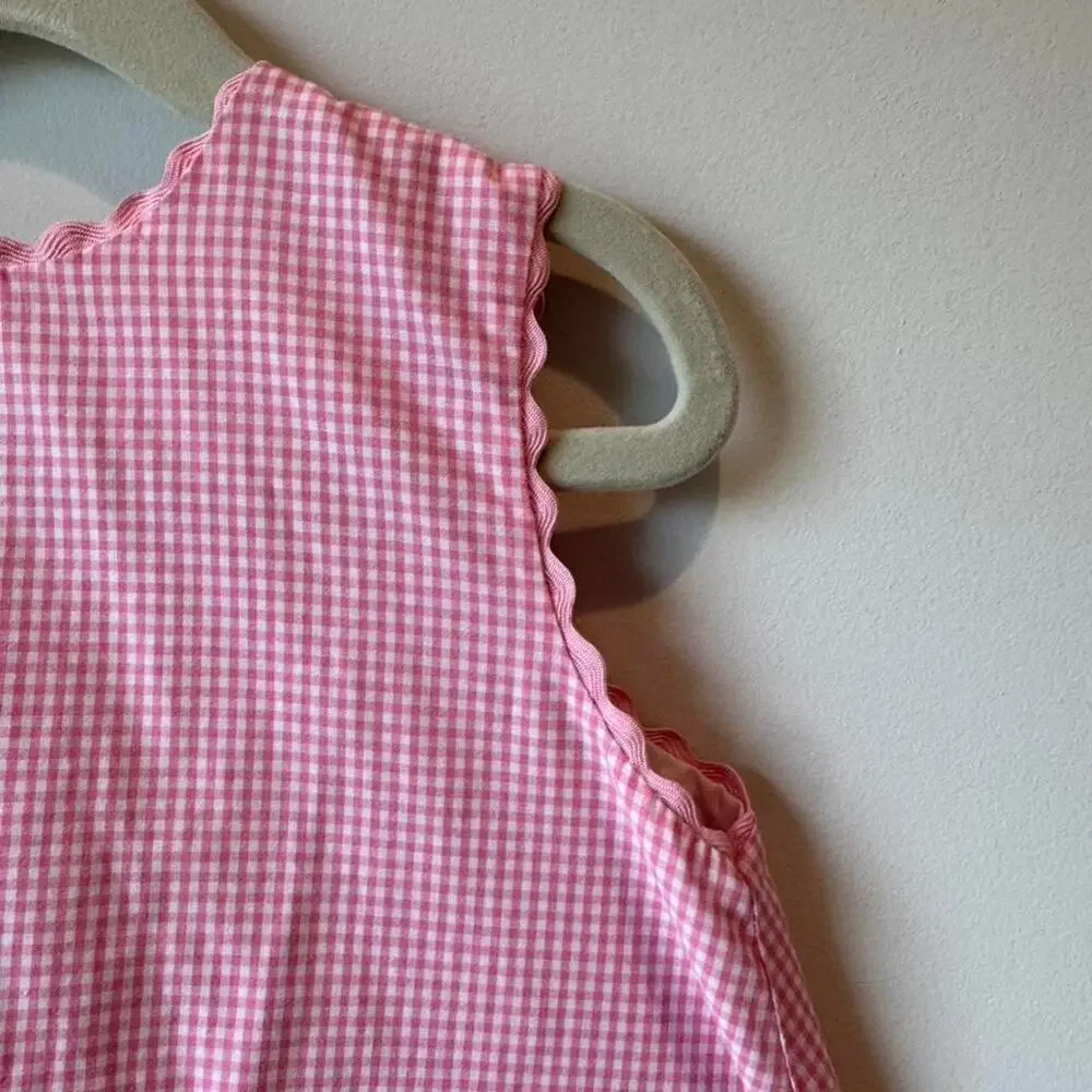 Rosalina baby pink gingham dress